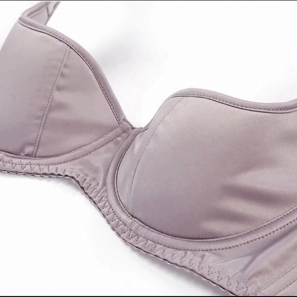 Satin Balconette Bra and panties set - Picture 4 of 10